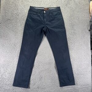 James Tattersall Pant Men 32x32 Blue Cotton Chino Straight Preppy Career Stretch